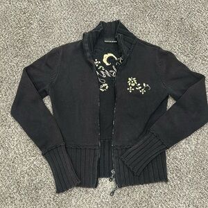 DKNY women’s zip-up sweater